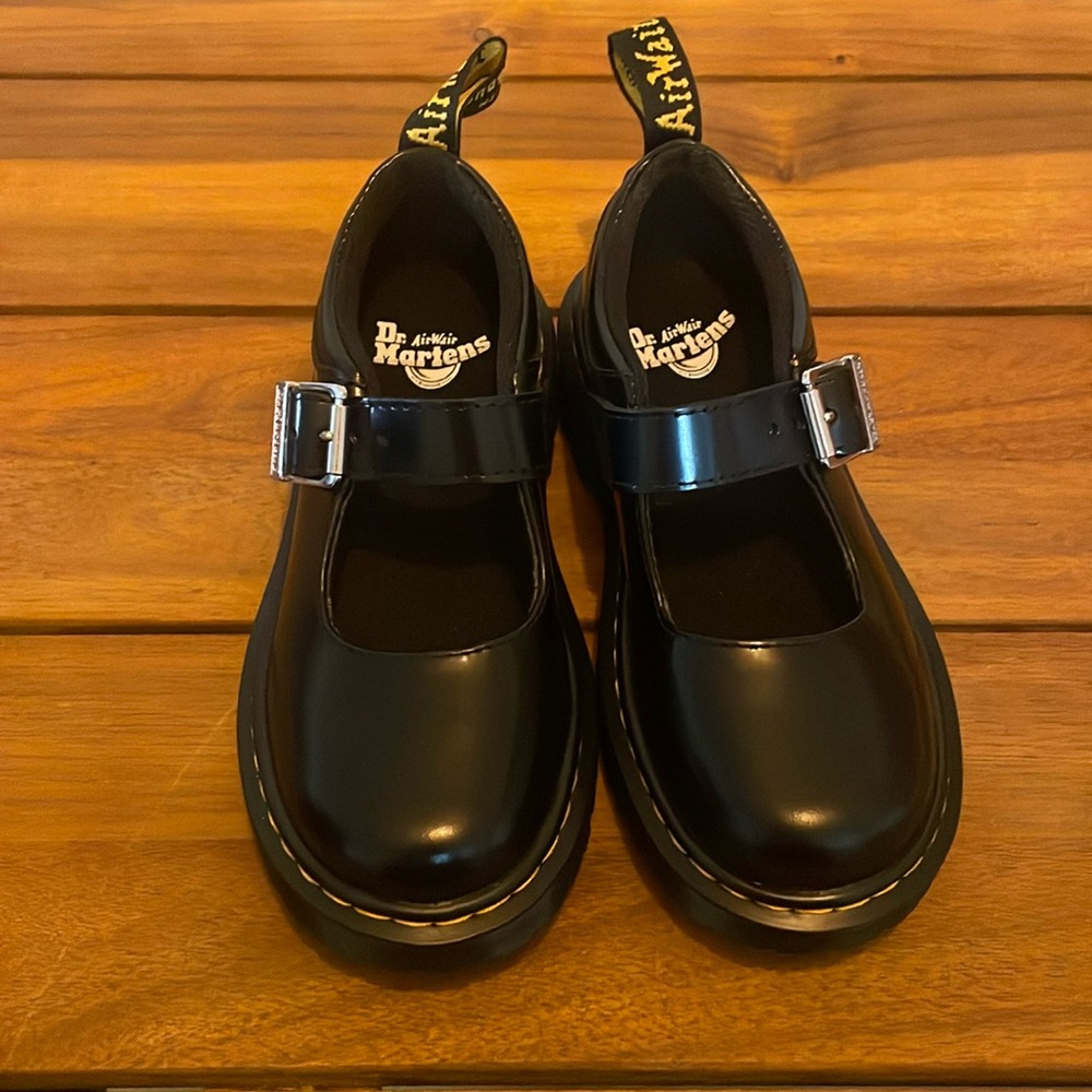 Dr Martens Leather Junior Macy Shoes